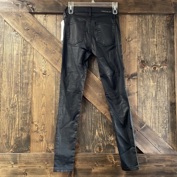 CURRENT/ELLIOTT Black Coated High Waist Ankle Skinny - Picture 4 of 8